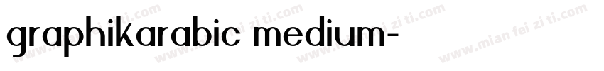 graphikarabic medium字体转换